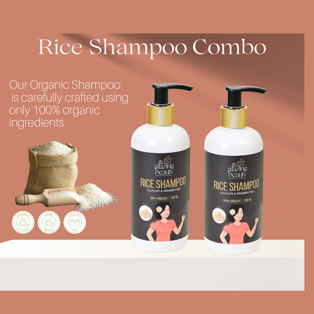 Organic Rice Shampoo Combo - Pack of 2