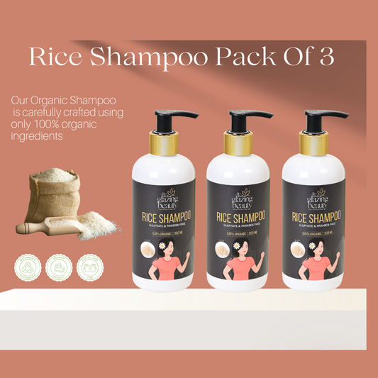 Organic Rice Shampoo Combo - Pack of 3